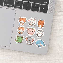 かわいいかわいい動物のステッカーセット シール