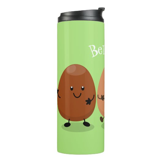 かわいいかわいい卵おもしろい漫画イラストレーション タンブラー (回転左)