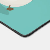 かわいいかわいい卵おもしろい漫画イラストレーション デスクマット (コーナー)