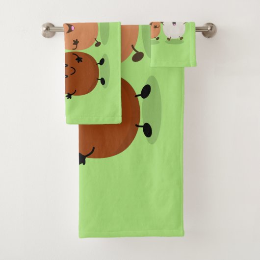 かわいいかわいい卵おもしろい漫画イラストレーション バスタオルセット (インサイチュ)