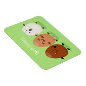 かわいいかわいい卵おもしろい漫画イラストレーション マグネット (右側)