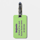 かわいいかわいい卵おもしろい漫画イラストレーション ラゲッジタグ (裏面縦)