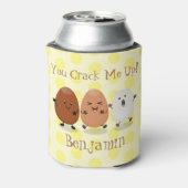 かわいいかわいい卵おもしろい漫画イラストレーション 缶クーラー (缶裏面)