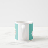 かわいいかわいい卵とベーコン漫画イラストレーション エスプレッソカップ (裏面)