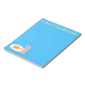 かわいいかわいい卵とベーコン漫画イラストレーション ノートパッド (回転)