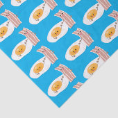 かわいいかわいい卵とベーコン漫画イラストレーション 薄葉紙 (詳細)