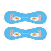 かわいいかわいい卵とベーコン漫画イラストレーション 野球ボール (パネル)