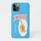 かわいいかわいい卵とベーコン漫画イラストレーション Case-Mate iPhoneケース (裏)