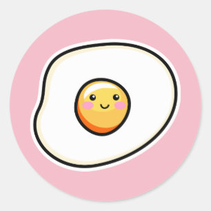 かわいいかわいい卵シール ラウンドシール