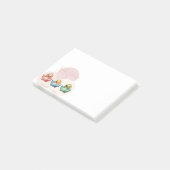 かわいいかわいい卵鳥パステルカラーベビーシャワー ポストイット (アングル)