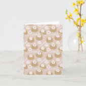 かわいいかわいい団子蒸し箸 カード (黄色い花)