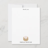 かわいいかわいい団子蒸し箸 サンキューカード (正面)