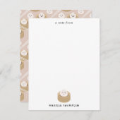 かわいいかわいい団子蒸し箸 ノートカード (正面/裏面)