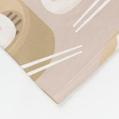 かわいいかわいい団子蒸し箸 フリースブランケット (角)