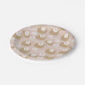 かわいいかわいい団子蒸し箸 ペーパープレート (アングル)