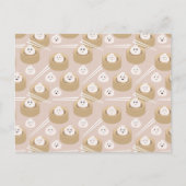 かわいいかわいい団子蒸し箸 ポストカード (正面)