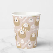 かわいいかわいい団子蒸し箸 紙コップ (左)