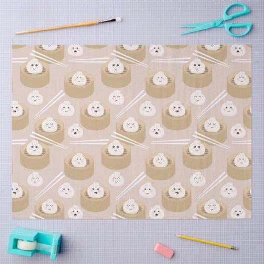 かわいいかわいい団子蒸し箸 薄葉紙 (クラフト)