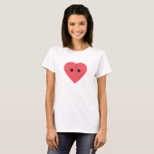 かわいいかわいい壊れたハートリンガーTシャツ Tシャツ (正面フル)