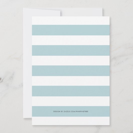 かわいいかわいい多肉男青ベビーシャワーが侵入 招待状 (裏面)