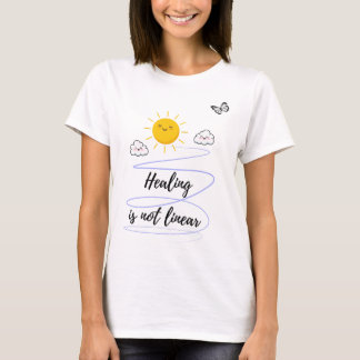 かわいいかわいい太陽と雲のスパイラル – 幸せな天気 Tシャツ