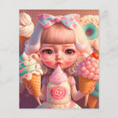 かわいいかわいい女の子とアイスクリーム (裏面)