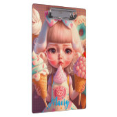 かわいいかわいい女の子とアイスクリーム クリップボード (右)