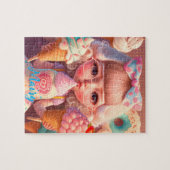 かわいいかわいい女の子とアイスクリーム ジグソーパズル (横)