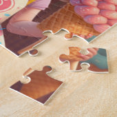 かわいいかわいい女の子とアイスクリーム ジグソーパズル (側面)