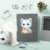かわいいかわいい子猫顔 |甘い猫のエンブレム シール (iPadカバー)