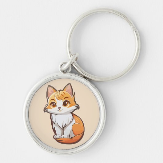 かわいいかわいい子猫 キーホルダー (正面)