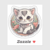 かわいいかわいい子猫 シール (シート)
