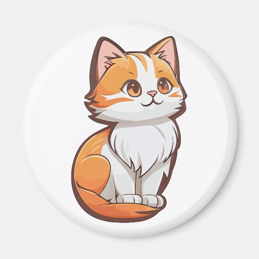 かわいいかわいい子猫 マグネット (正面)