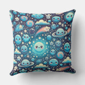 かわいいかわいい宇宙パターン クッション (裏面)