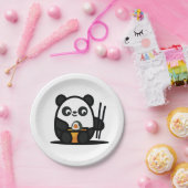 かわいいかわいい寿司パンダ ペーパープレート (パーティー)