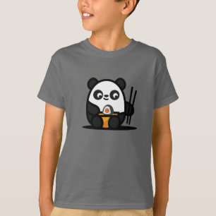 かわいいかわいい寿司パンダ Tシャツ