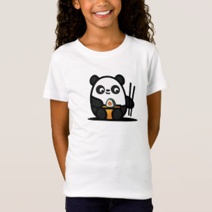 かわいいかわいい寿司パンダTシャツ Tシャツ