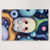 かわいいかわいい幽霊インドリーミー宇宙 ジグソーパズル (横)