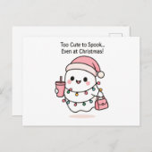 かわいいかわいい幽霊クリスマス ポストカード (正面/裏面)