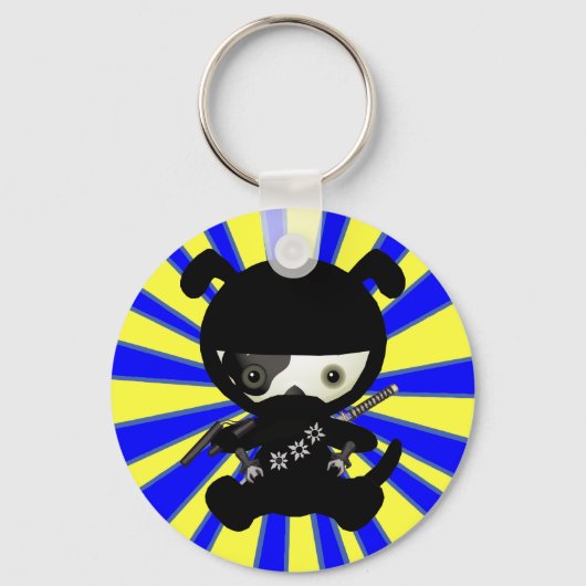 かわいいかわいい忍者子犬キーホルダー キーホルダー (正面)