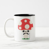 かわいいかわいい日本のきのこパンダ ツートーンマグカップ (左)