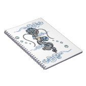 かわいいかわいい日本のドラゴンミルクボバティーブルー ノートブック (右側)