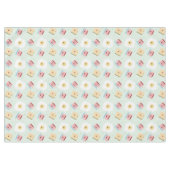 かわいいかわいい朝食エッグ&サンドイッチパターン テーブルクロス (正面(横))