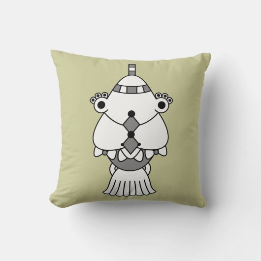 かわいいかわいい漫画のキャラクター枕 クッション (正面)