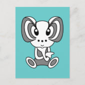 かわいいかわいい漫画の文字はがき ポストカード (正面)