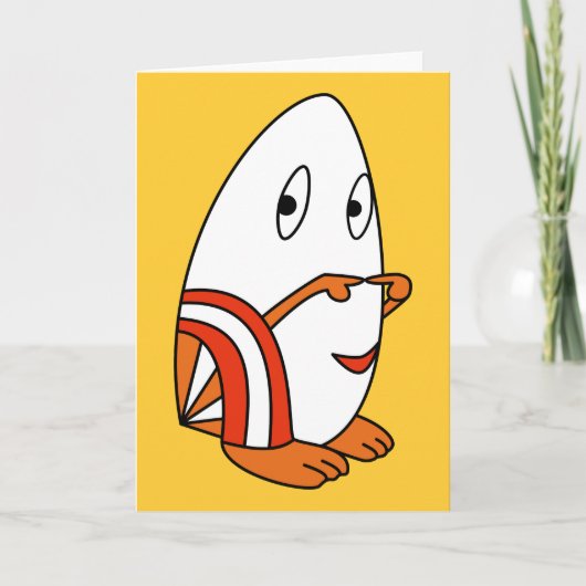 かわいいかわいい漫画の文字グリーティングカード カード (正面)