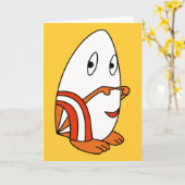 かわいいかわいい漫画の文字グリーティングカード カード (黄色い花)