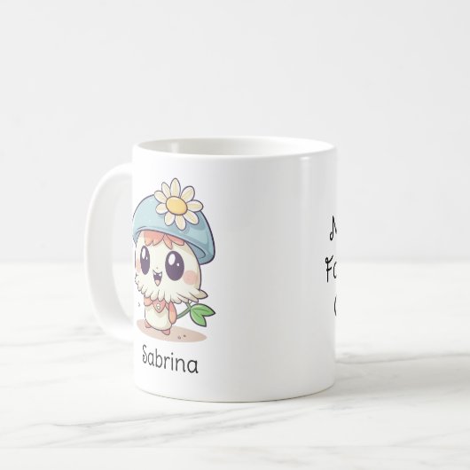 かわいいかわいい漫画パーソナライズされた誕生日 コーヒーマグカップ (正面左)