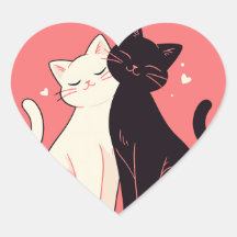 かわいいかわいい猫とハート