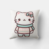 かわいいかわいい猫のセーター クッション (裏面)